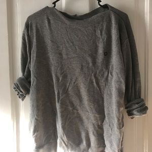 Chase JPMorgan gray sweater